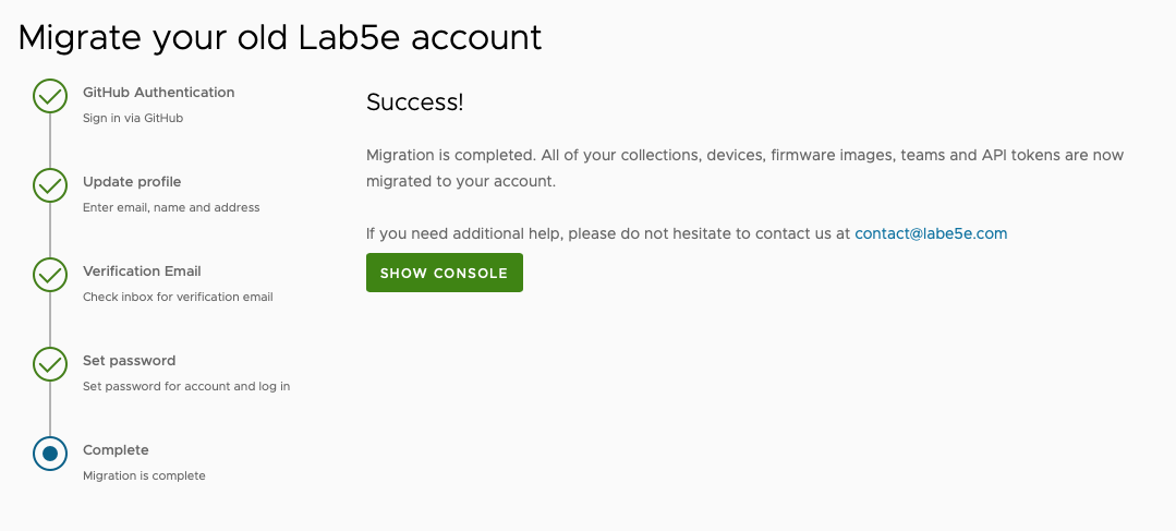 Migration step 4