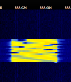 A LoRaWAN packet in gqrx